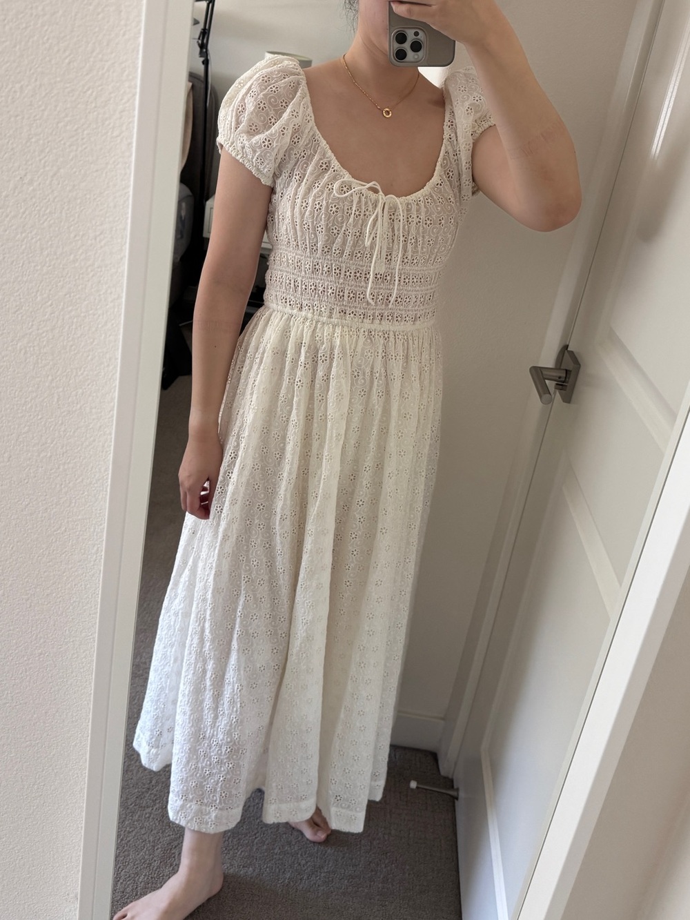Doen Quinn Dress-Salt Eyelet - Picture 6 of 6